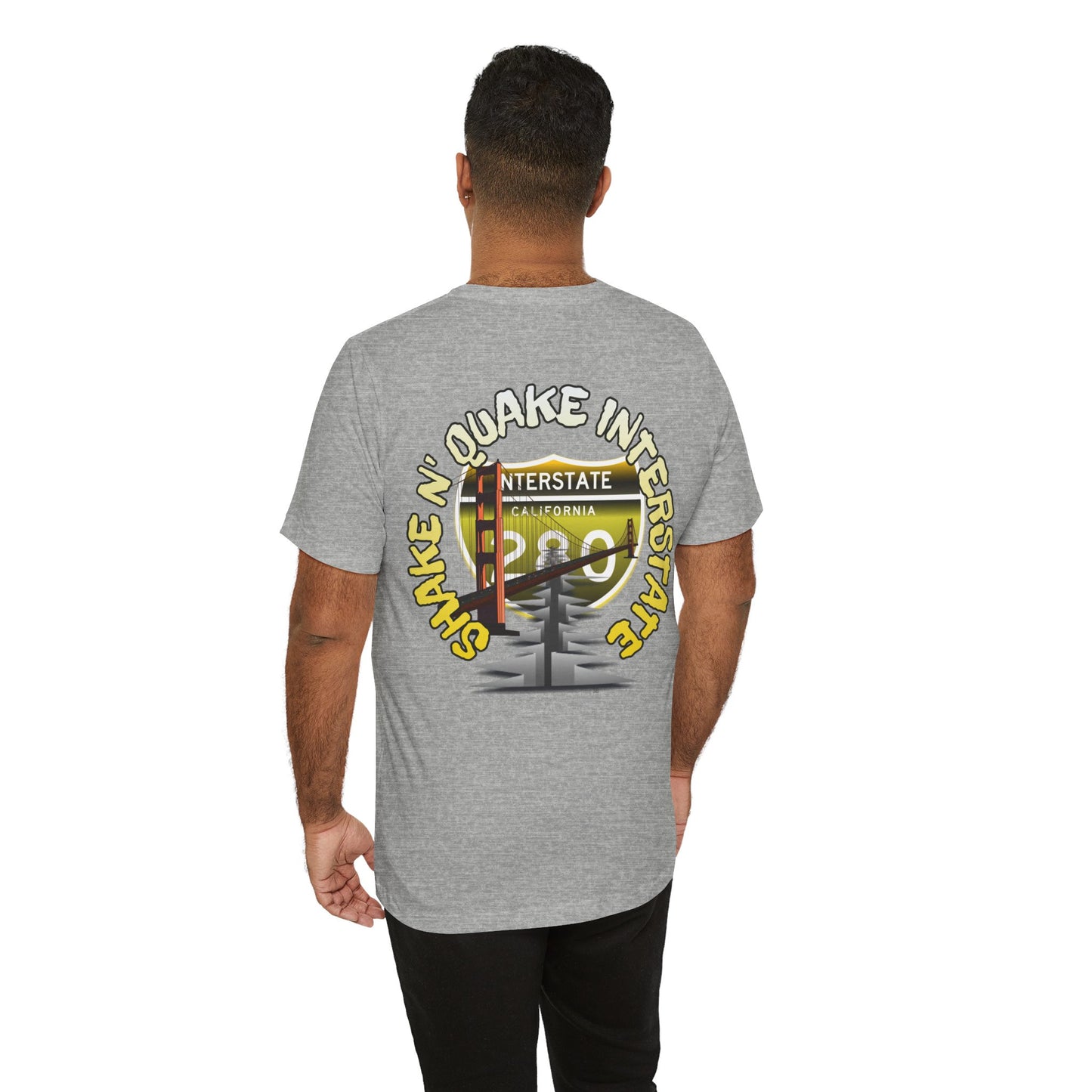 Interstate 280 California Shake 'n Quake Tee - Soft Blend Highway Route T-Shirt