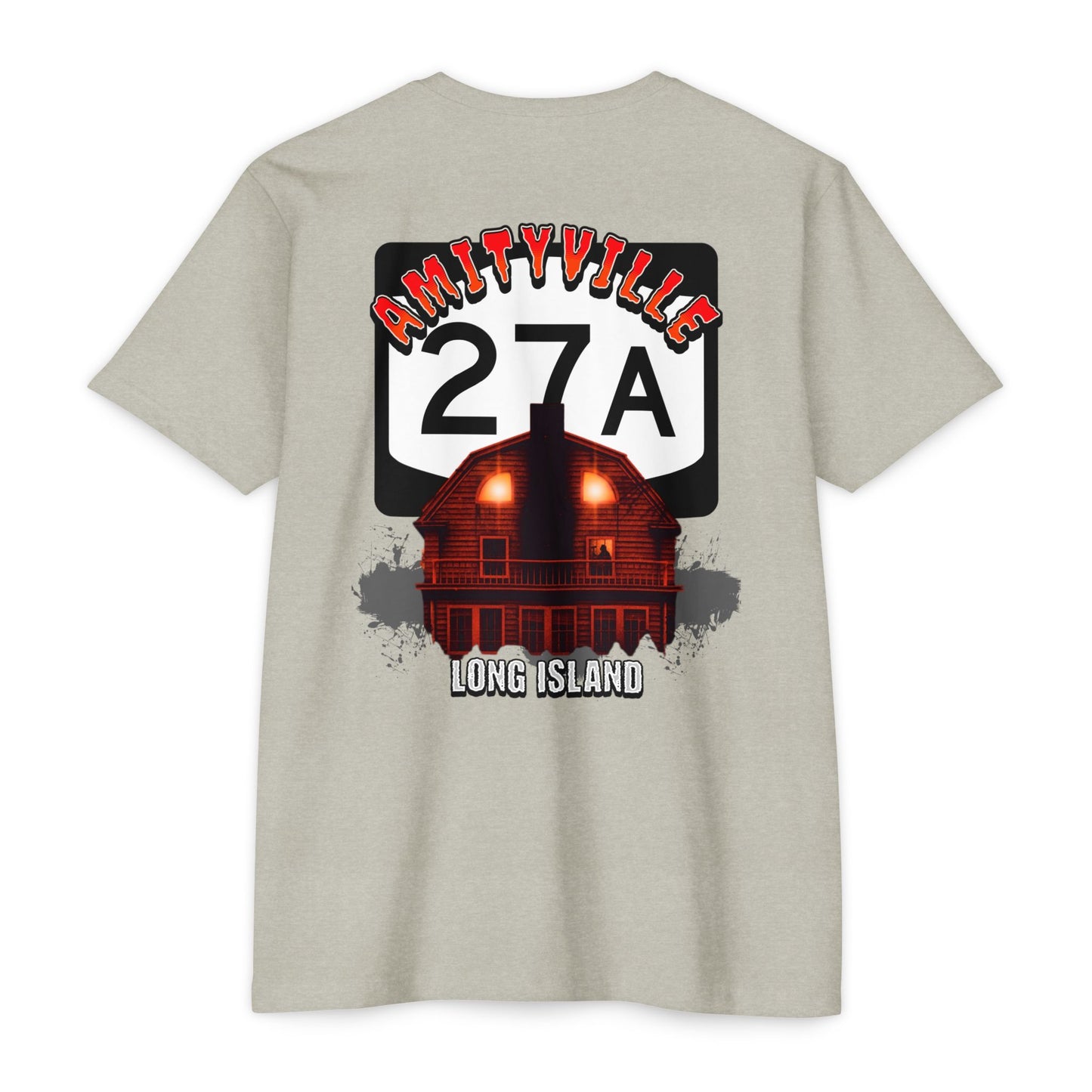 Horror Home Unisex T-Shirt - New York Route 27A, Amityville Long Island