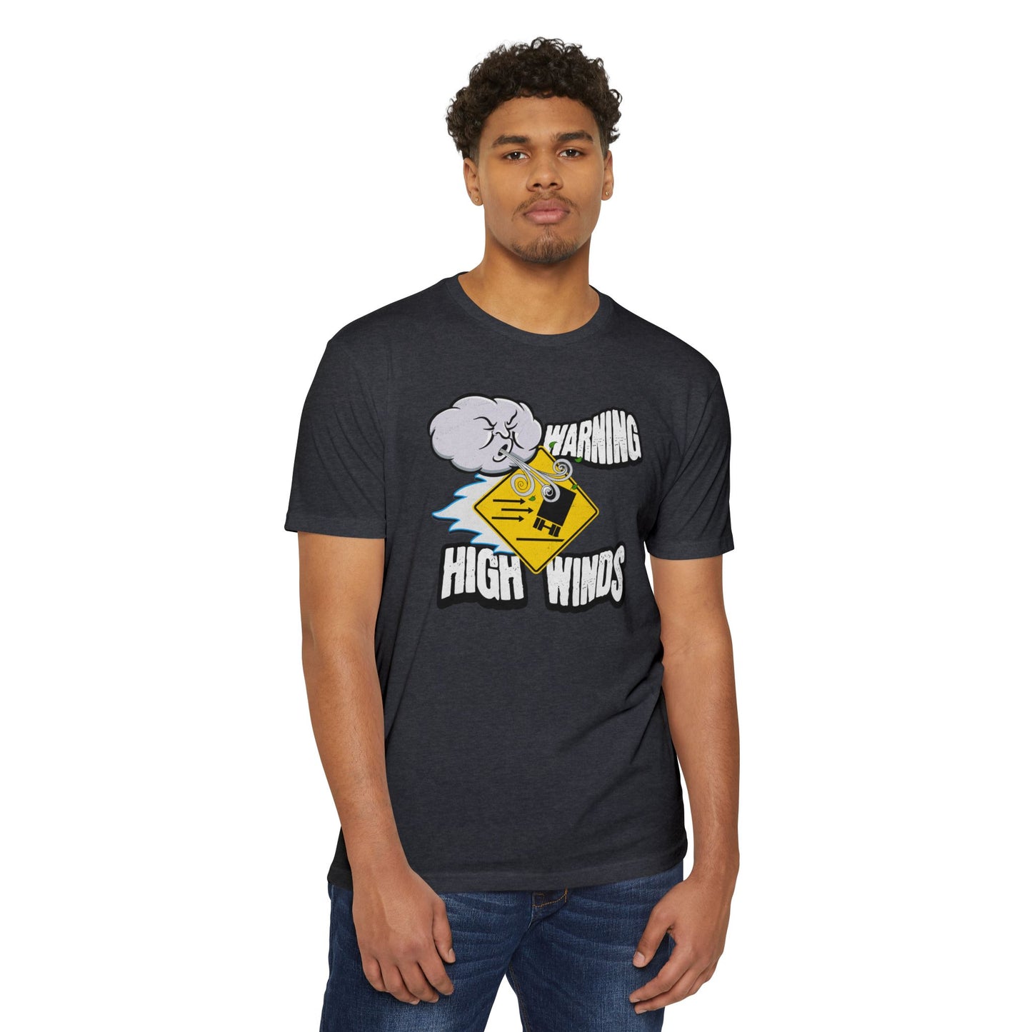 Funny Warning High Winds T-shirt