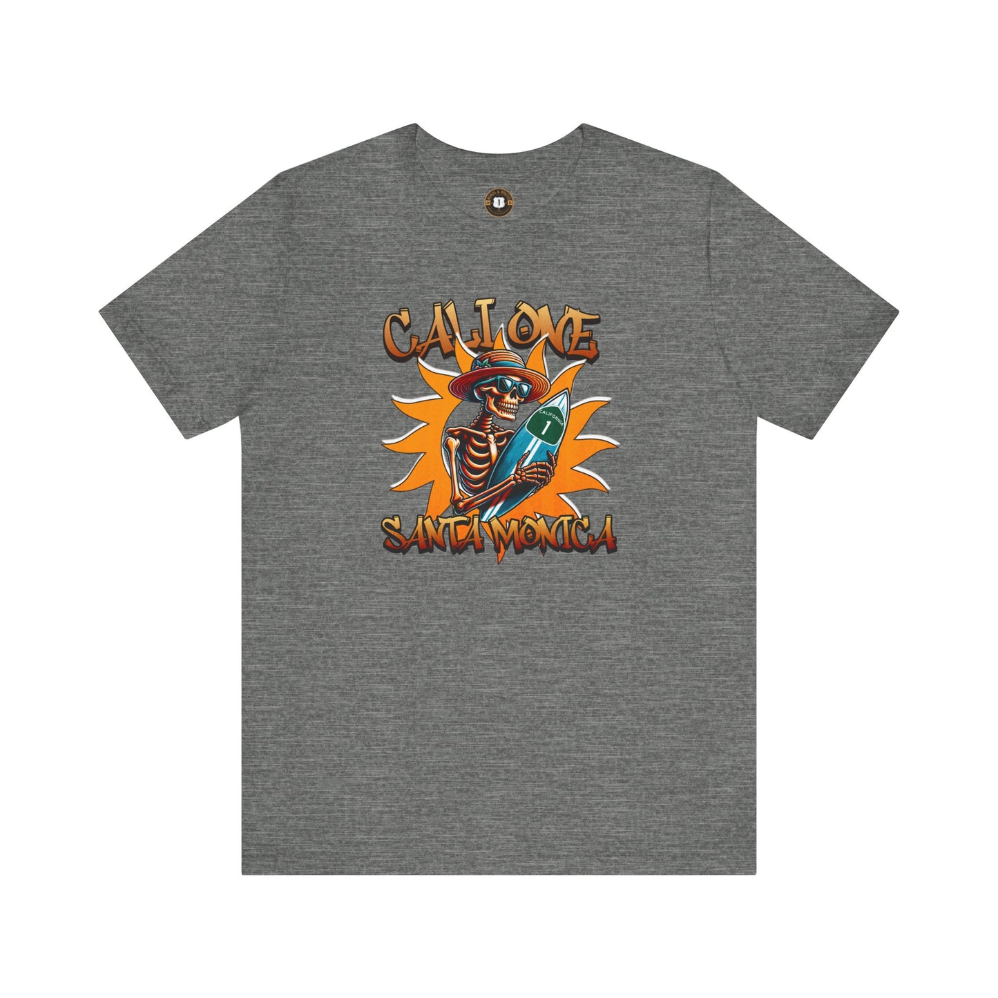 SANTA MONICA, CAL 1, Unisex Jersey Short Sleeve Tee