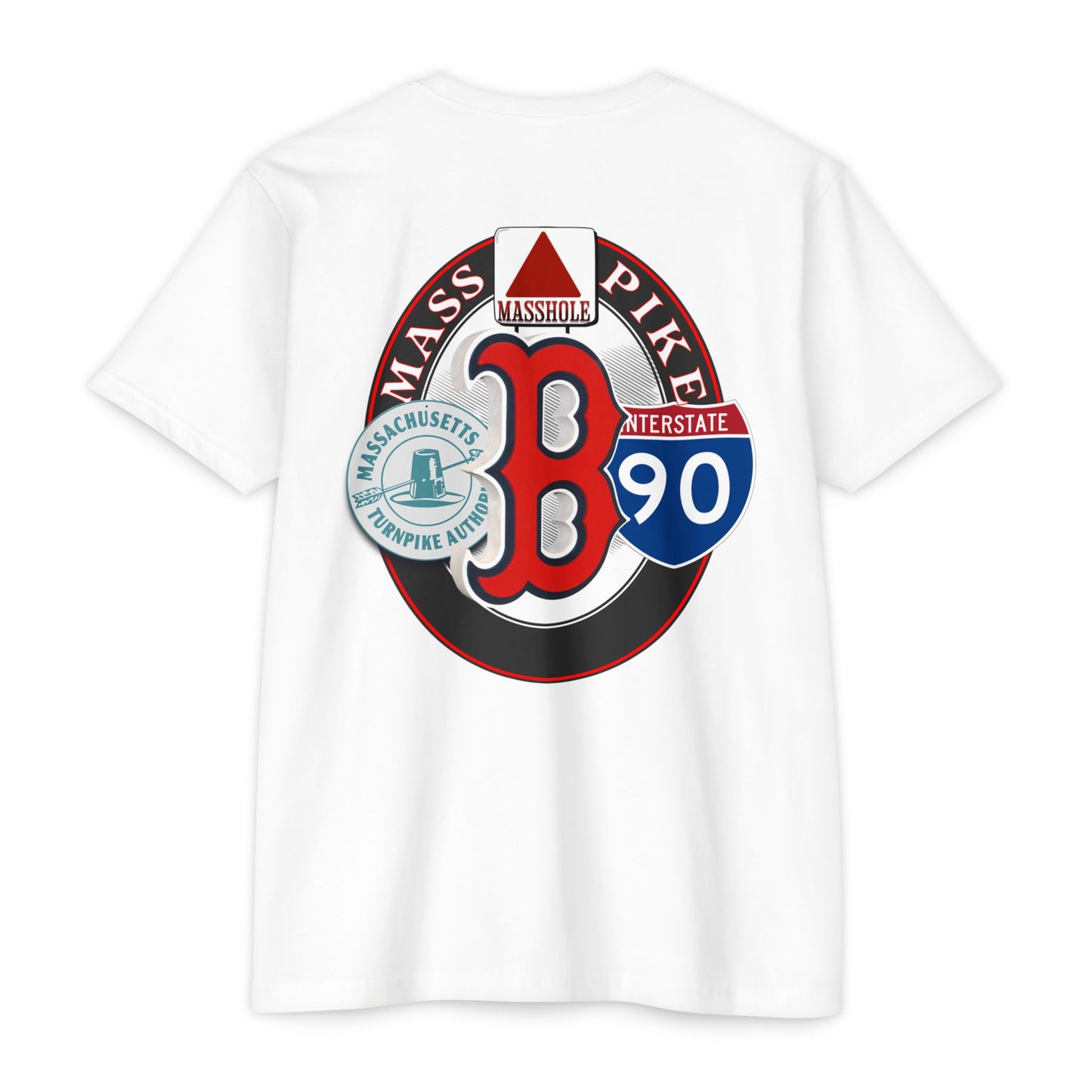Boston Massholes I-90 Tee
