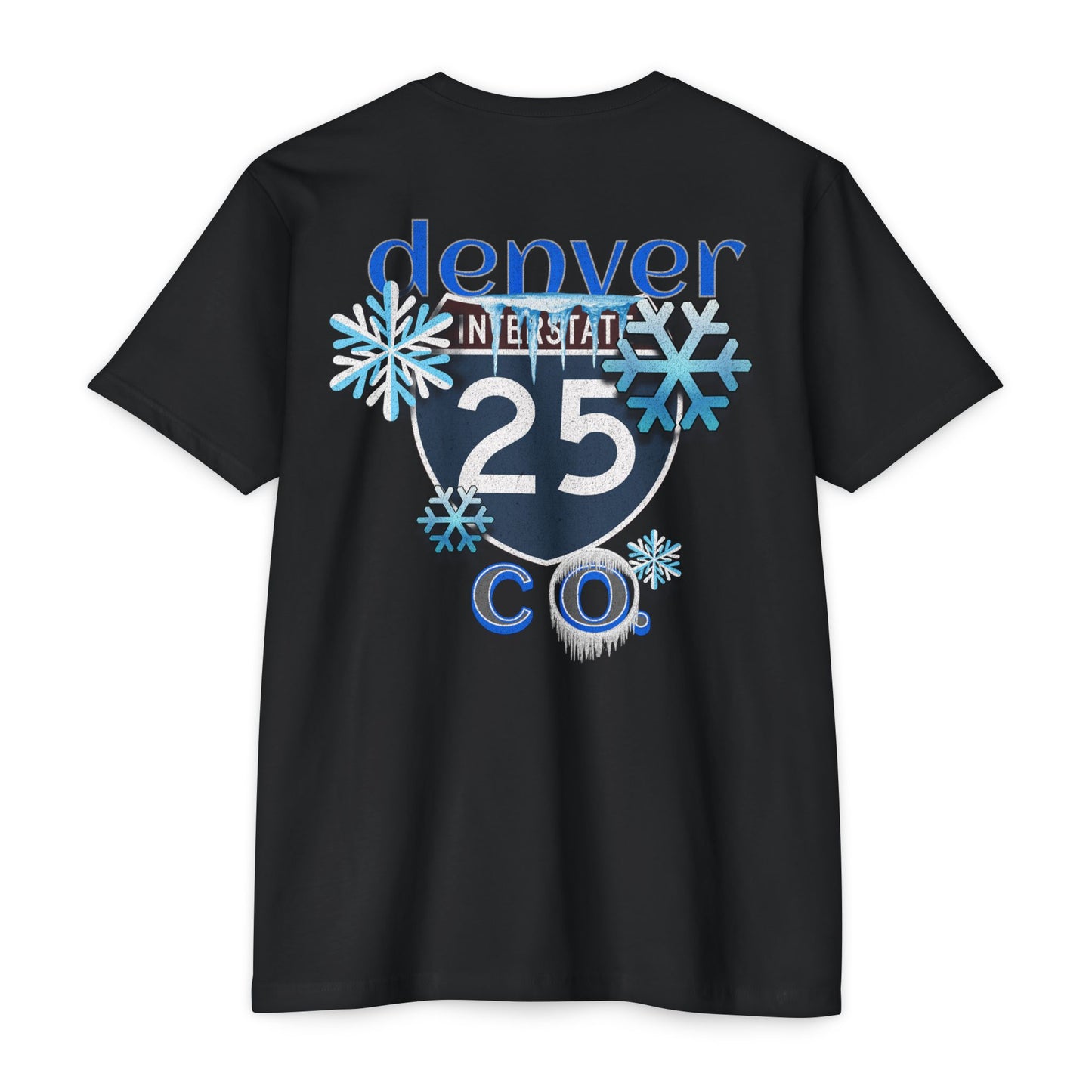 Interstate 25 Denver Colorado Snowy Mile High City