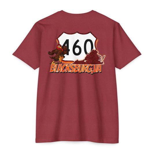 Route 460 Blacksburg Virginia Unisex T-shirt - Roads and Routes Apparel