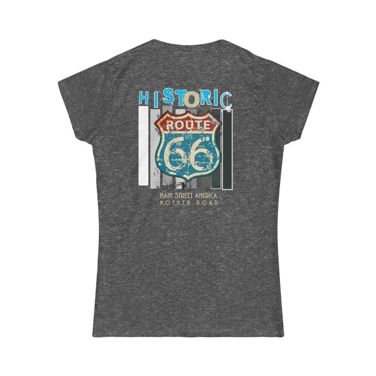 HISTORIC ROUTE 66,  Women's Softstyle Tee