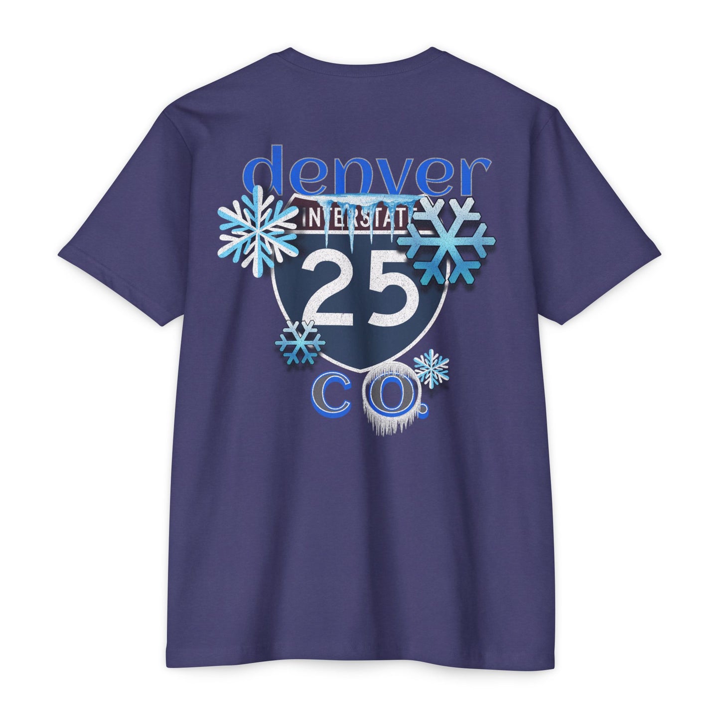 Interstate 25 Denver Colorado Snowy Mile High City