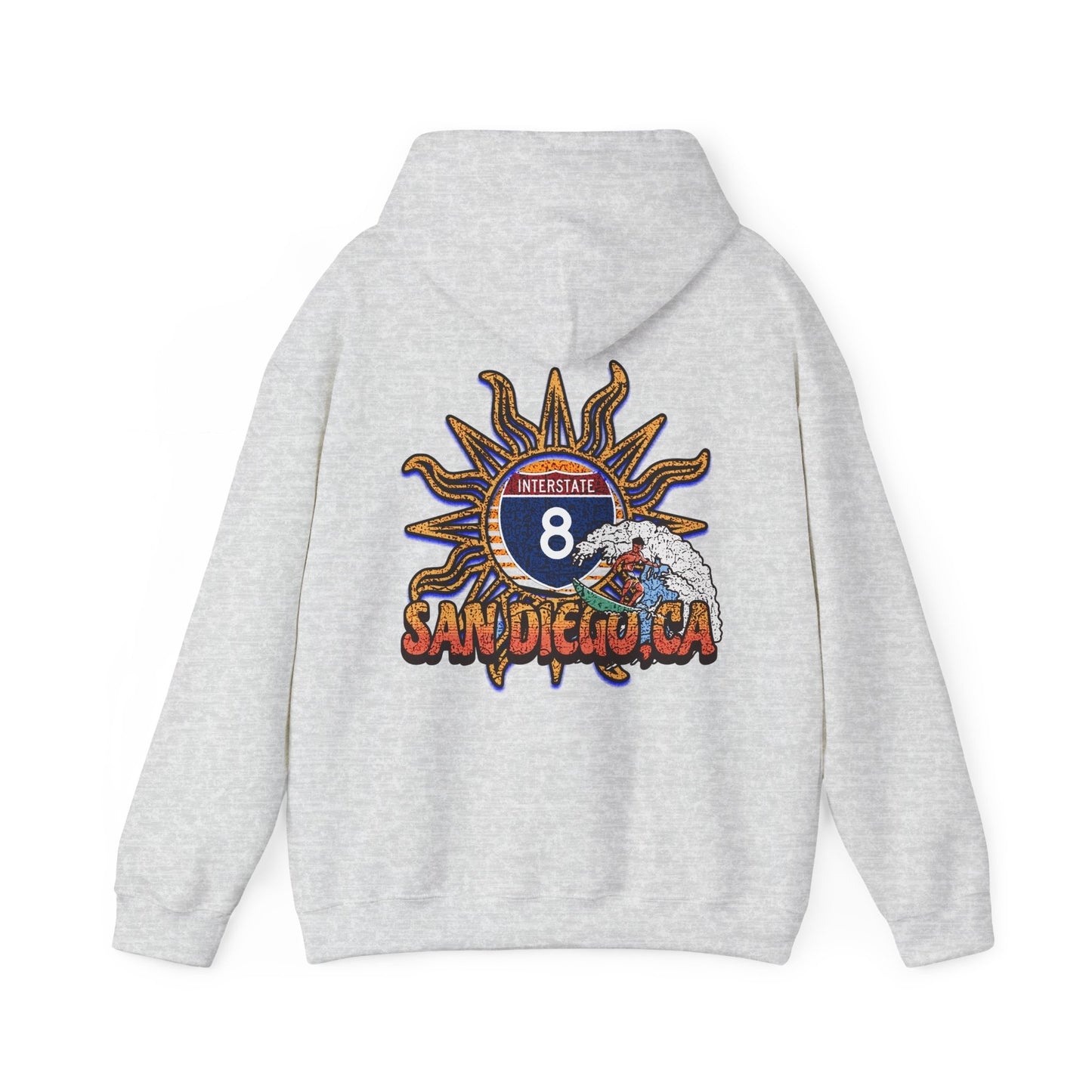 I-8, SAN DIEGO ,CA, Hooded Sweatshirt