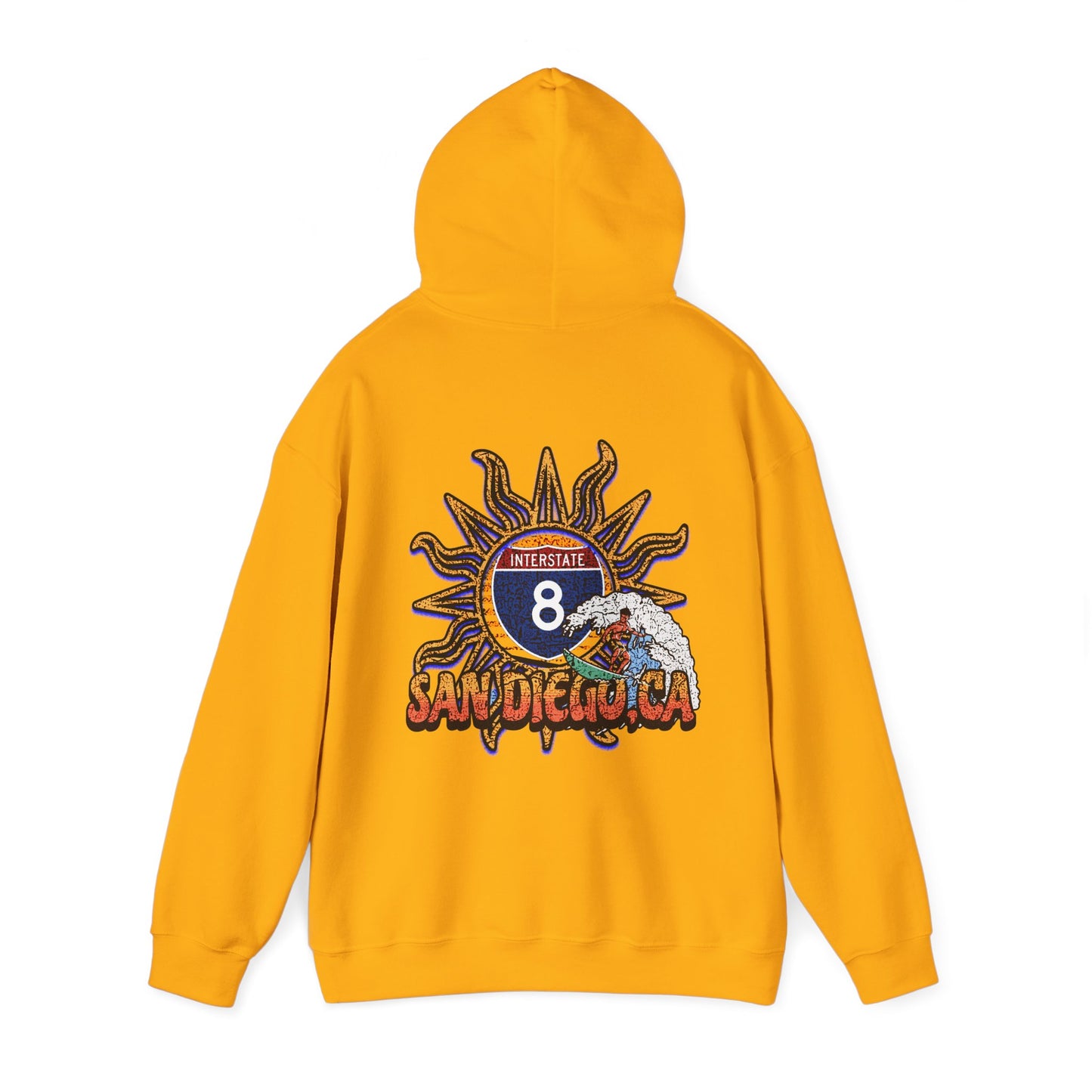 I-8, SAN DIEGO ,CA, Hooded Sweatshirt