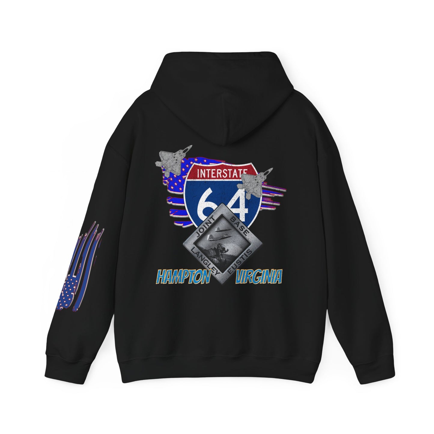 I-64, LANGLEY AFB, HAMPTON, VA,  Unisex Heavy Blend™ Hooded Sweatshirt