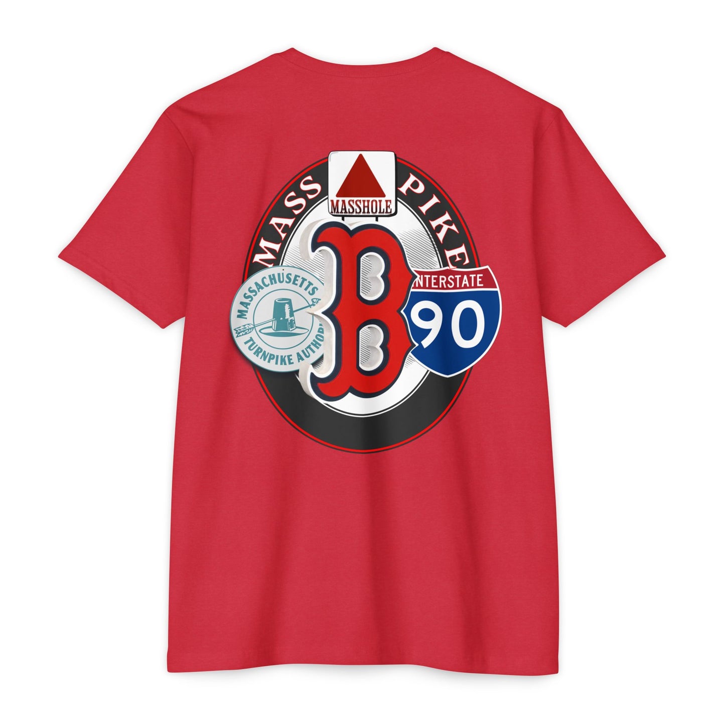 Boston Massholes I-90 Tee