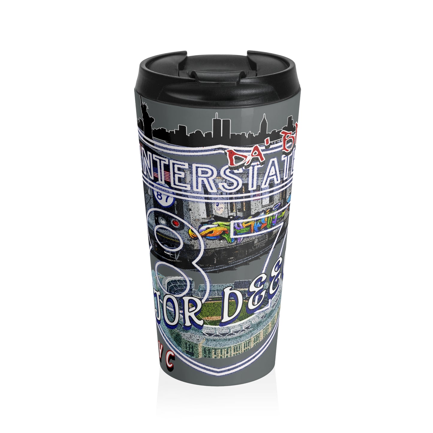 MAJOR DEEGAN BRONX  NYC I-87, Stainless Steel Travel Mug