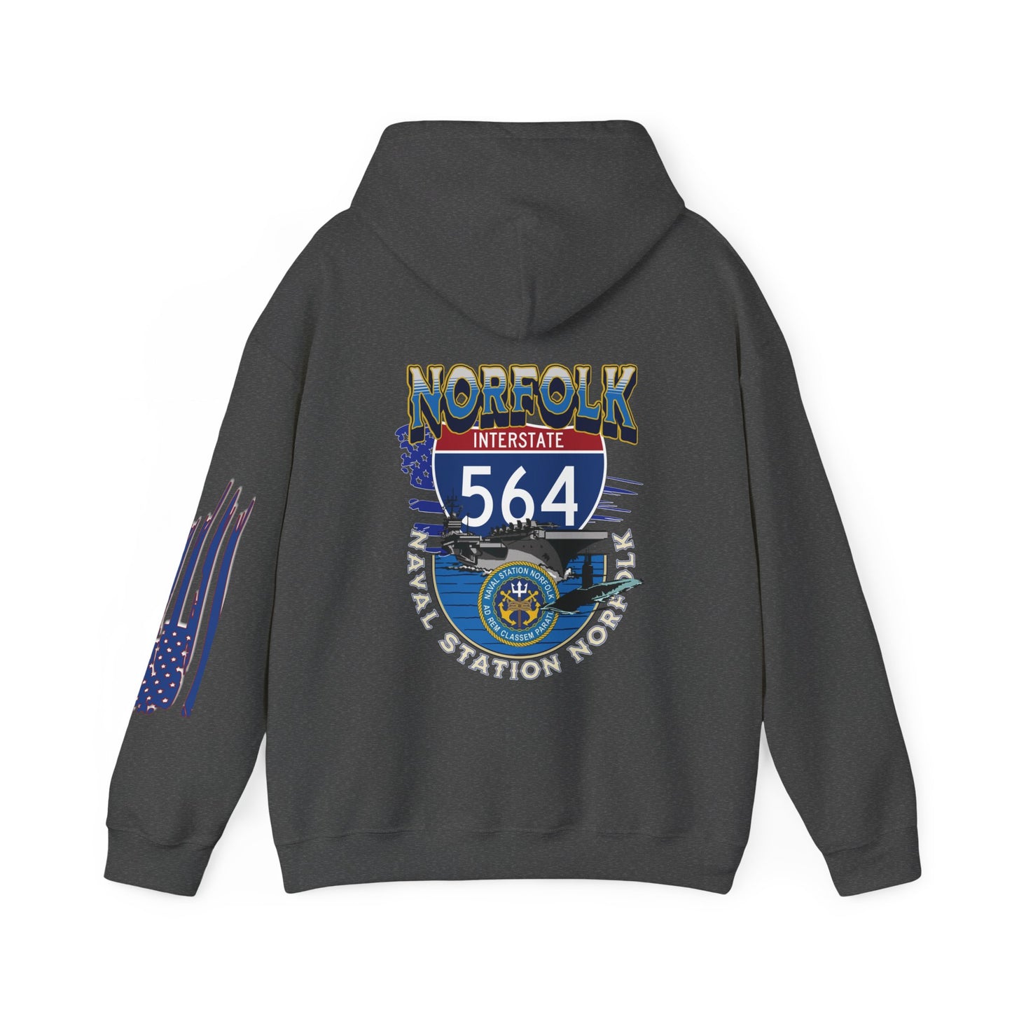 I-564 NORFOLK NAVAL BASE, VA,  -Unisex Heavy Blend™ Hooded Sweatshirt