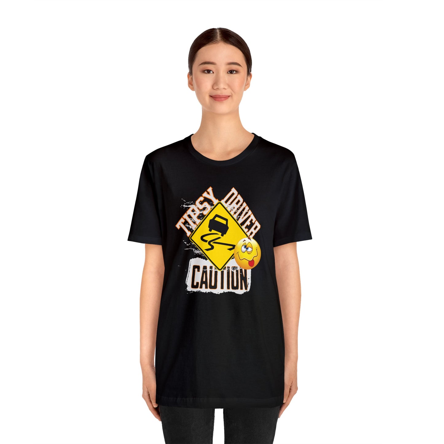 caution tipsy driver, Unisex Jersey Short Sleeve Tee