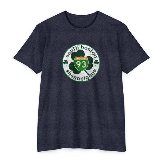 i-93, south boston, Unisex CVC Jersey T-shirt