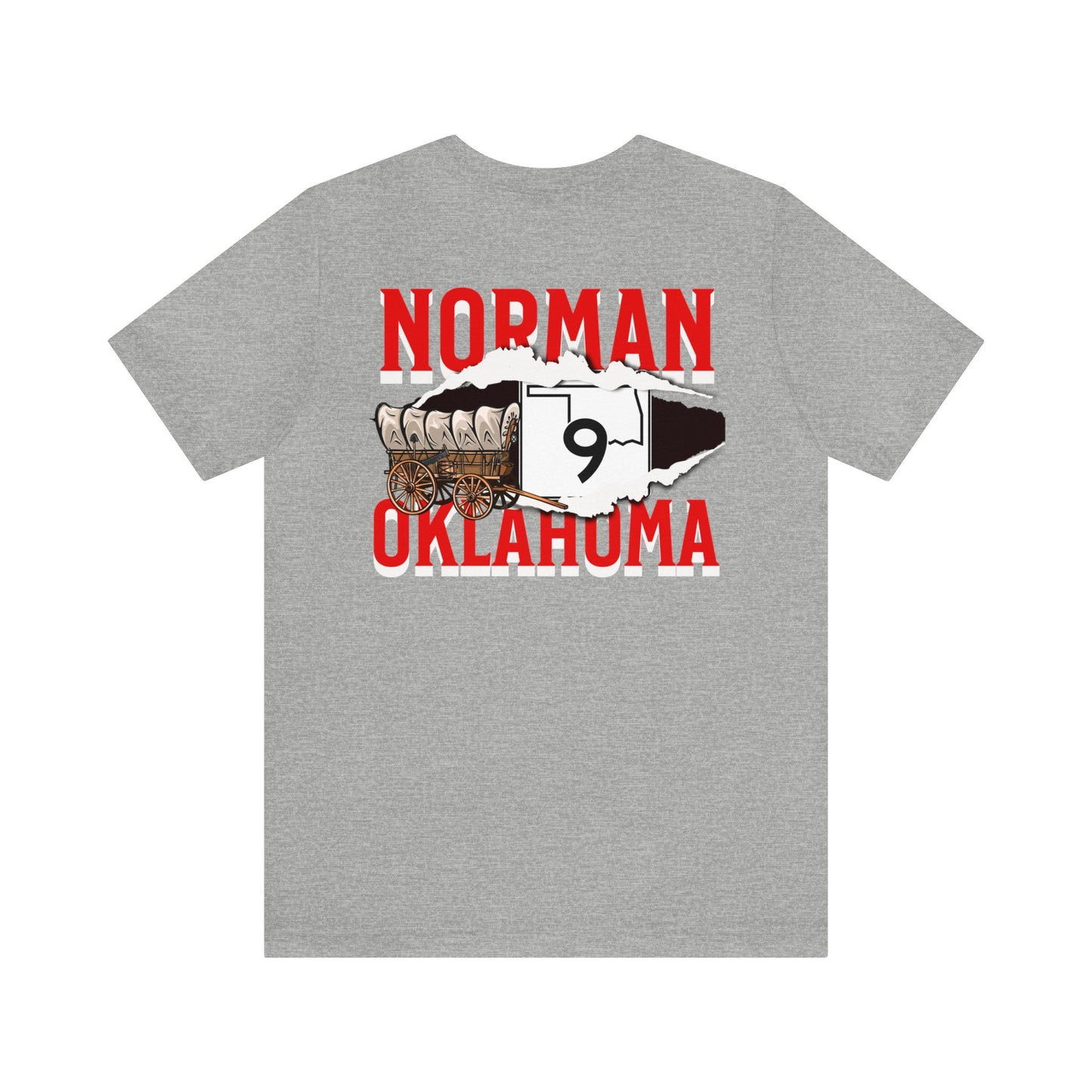 route 9, Norman, Oklahoma Unisex Jersey Short Sleeve Tee