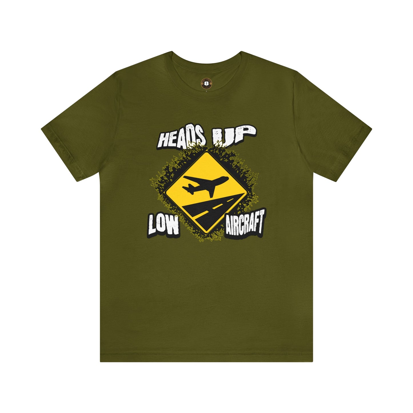 heads up, low aircraft, Unisex Jersey Short Sleeve Tee