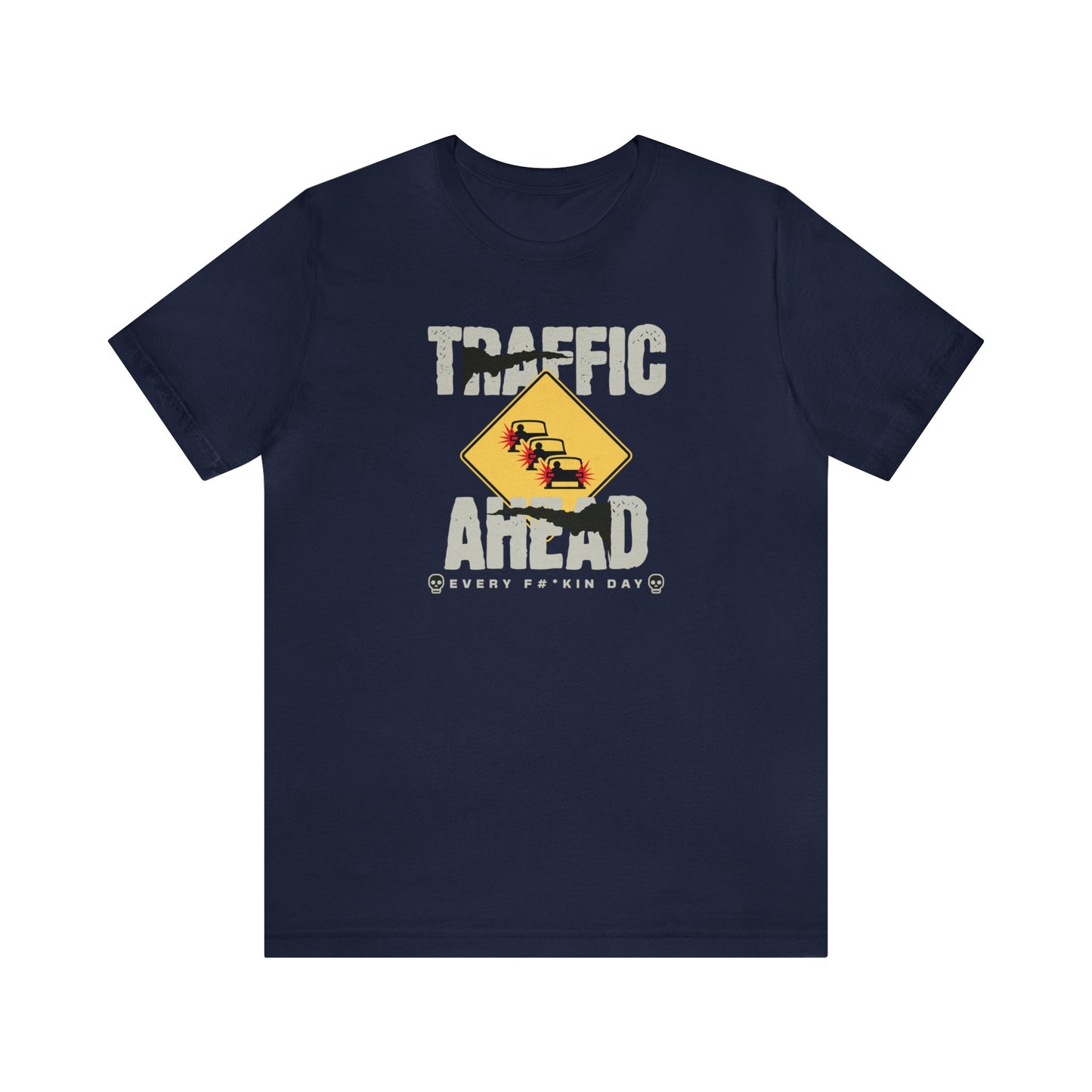 traffic ahead, Unisex Jersey Short Sleeve Tee