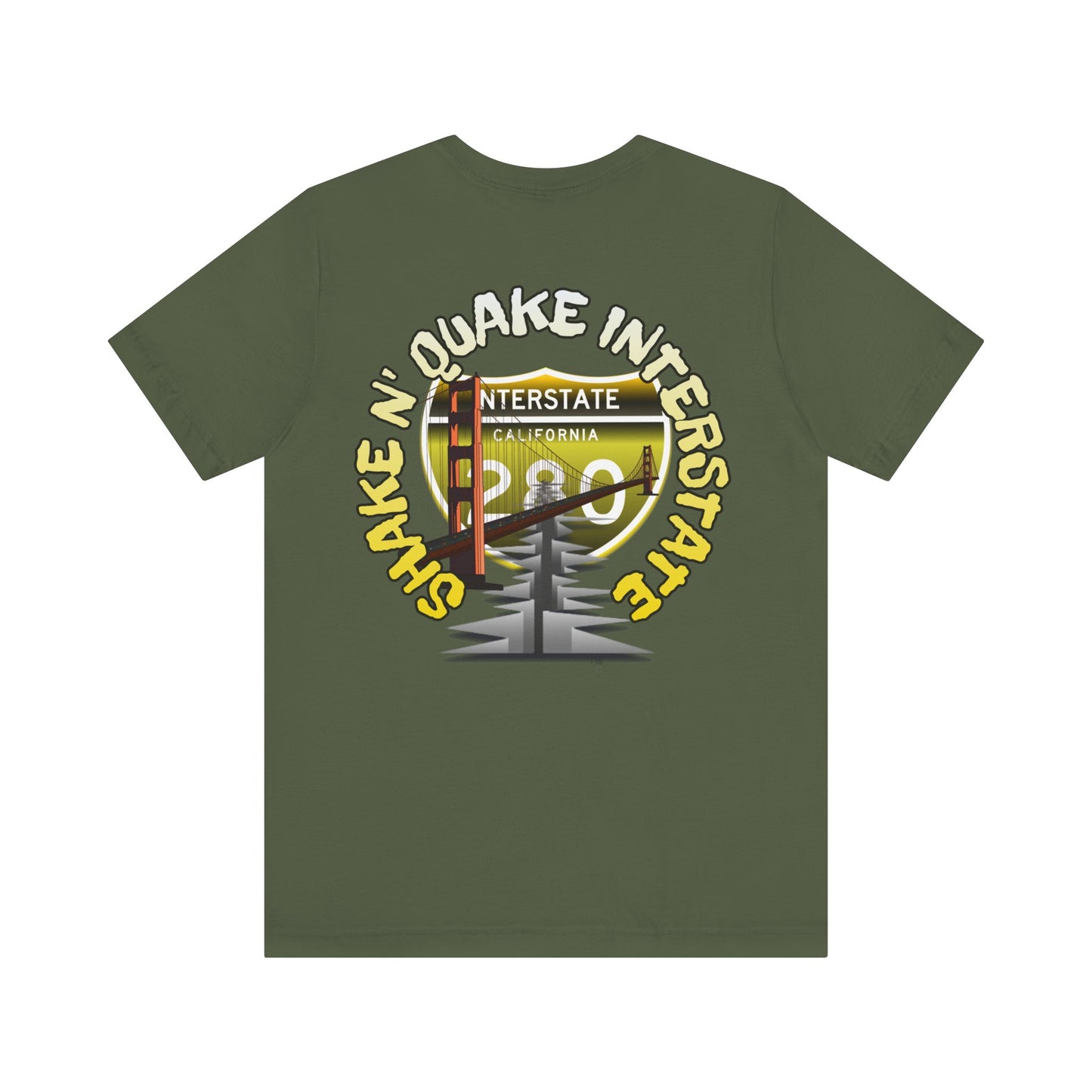 Interstate 280 California Shake 'n Quake Tee - Soft Blend Highway Route T-Shirt