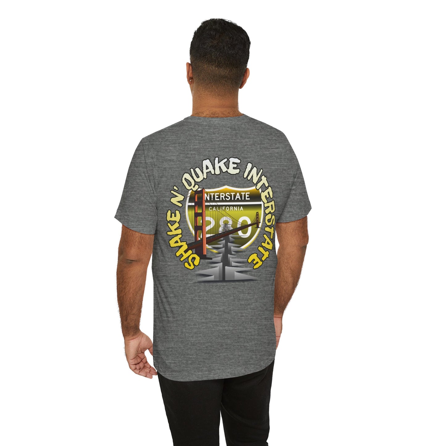 Interstate 280 California Shake 'n Quake Tee - Soft Blend Highway Route T-Shirt
