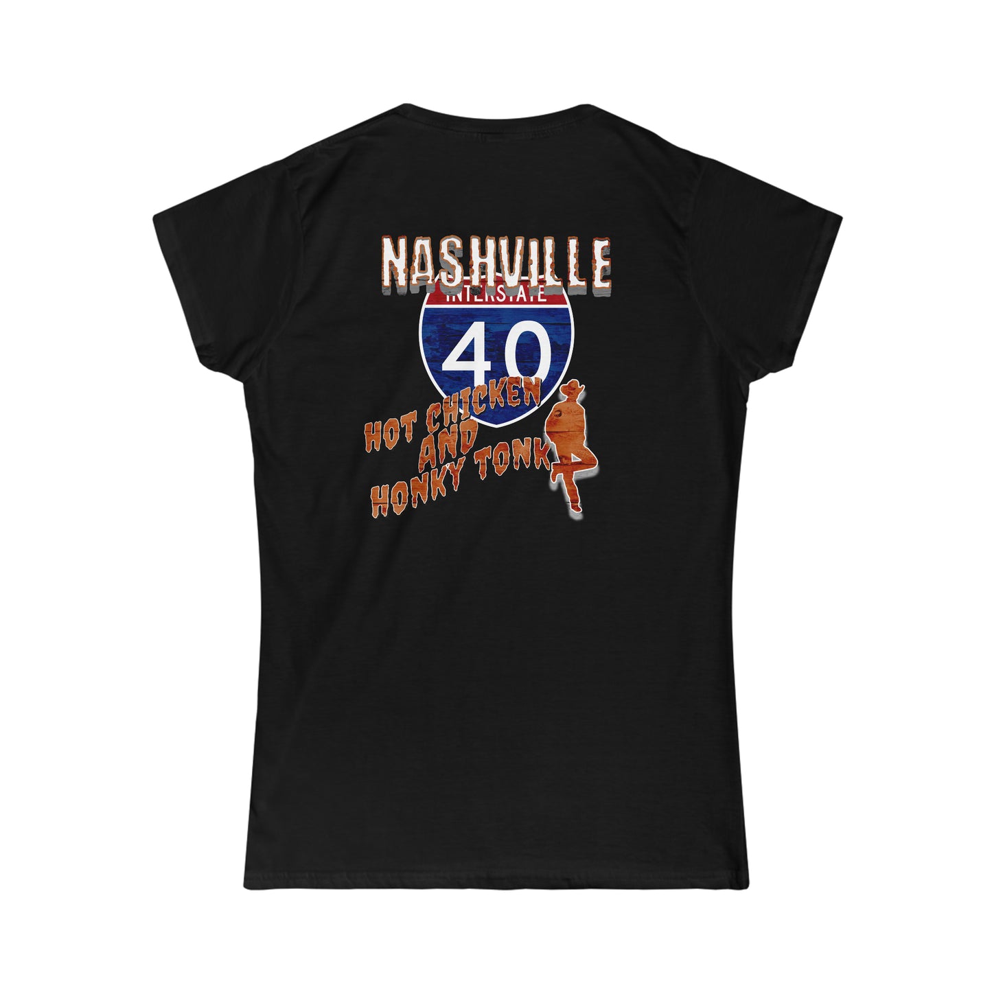 NASHVILLE, TN, I-40,  Women's Softstyle Tee