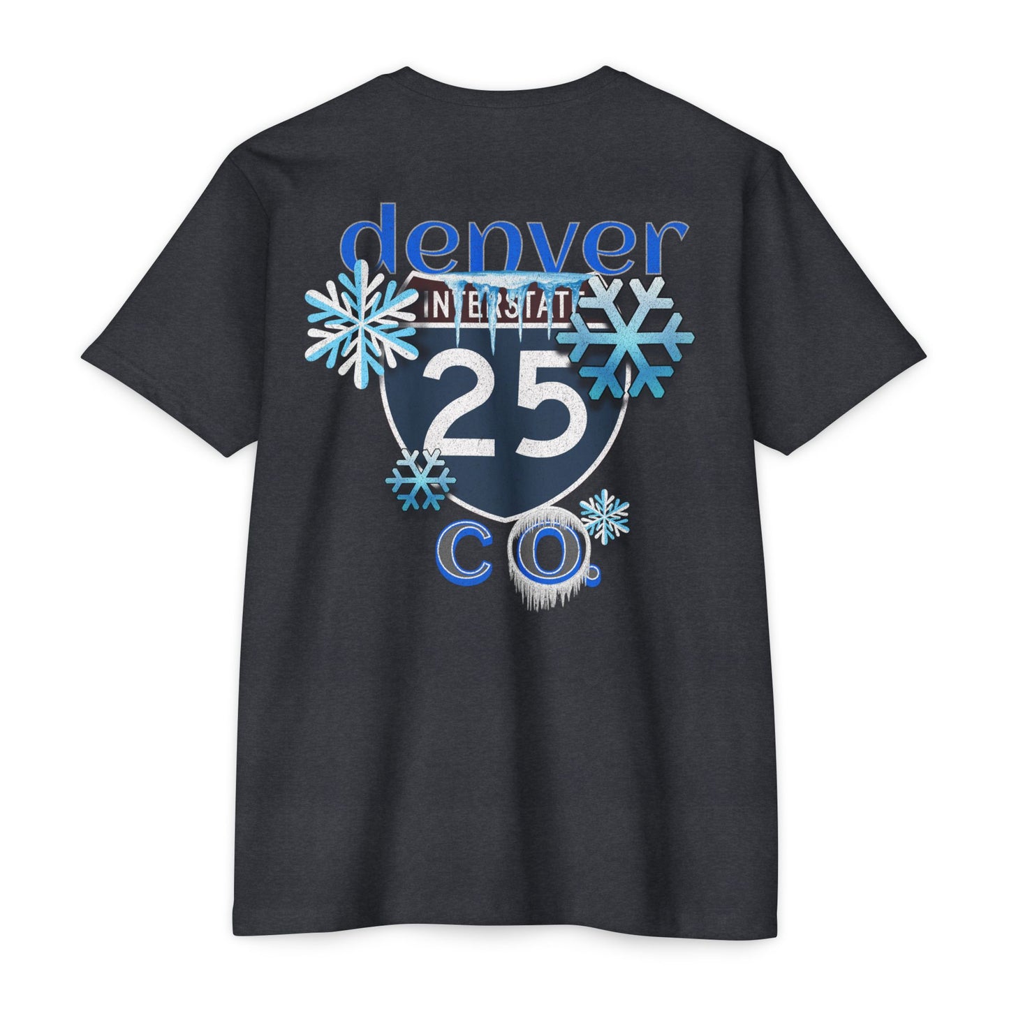 Interstate 25 Denver Colorado Snowy Mile High City