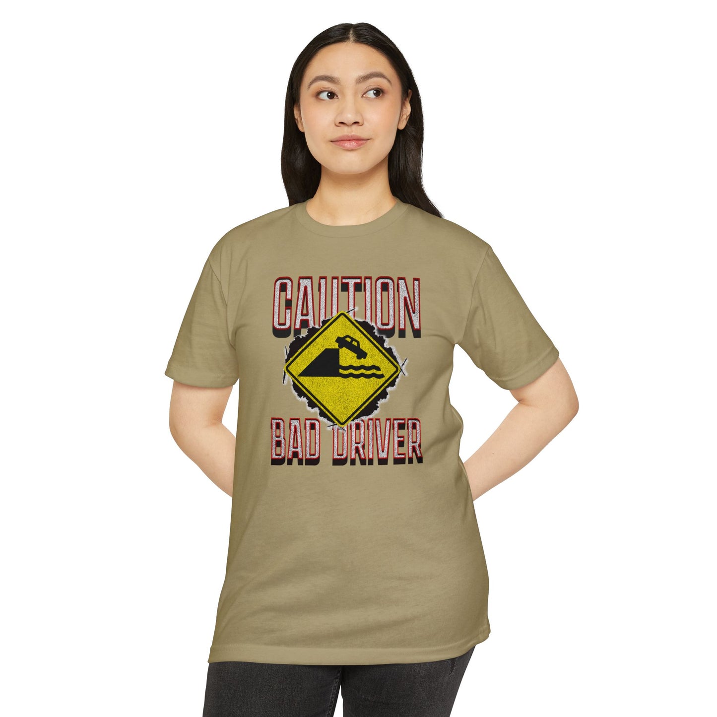 Funny Caution Bad Driver T-shirt