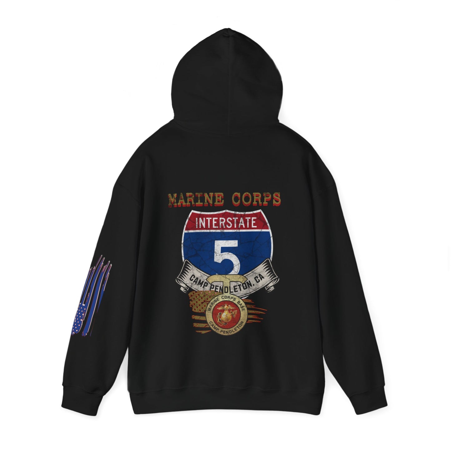 I-5, CAMP PENDLETON MCB, CA, Unisex Heavy Blend™ Hooded Sweatshirt