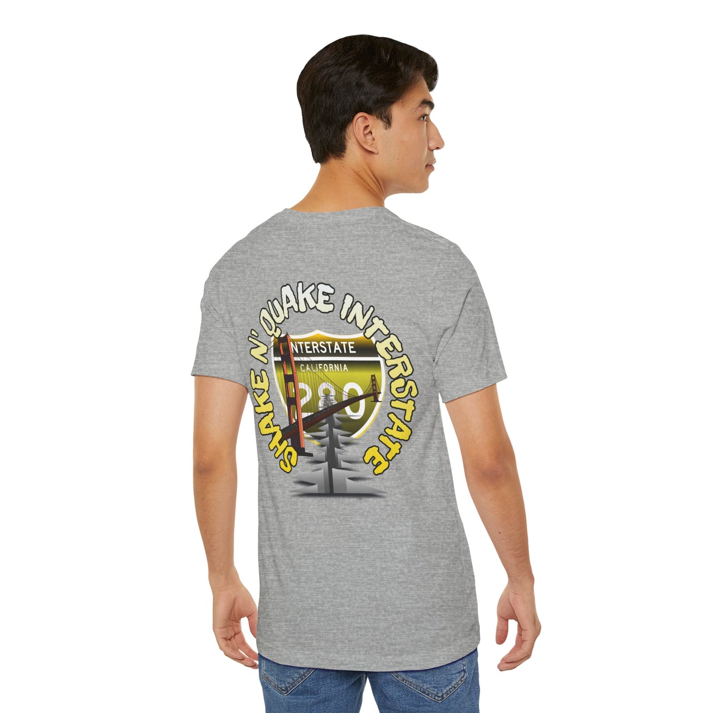 Interstate 280 California Shake 'n Quake Tee - Soft Blend Highway Route T-Shirt
