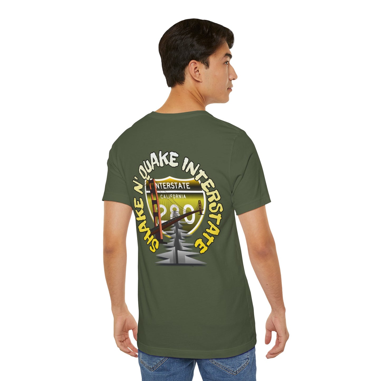 Interstate 280 California Shake 'n Quake Tee - Soft Blend Highway Route T-Shirt