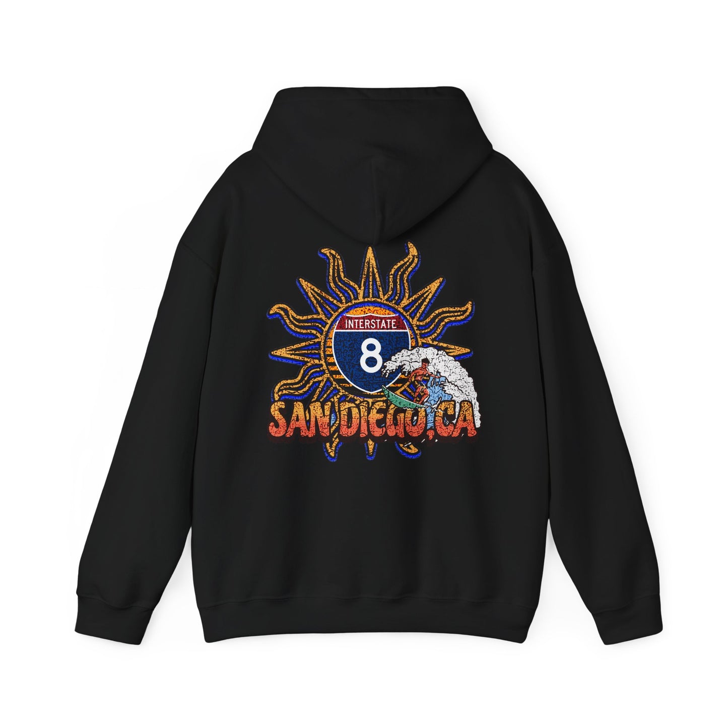 I-8, SAN DIEGO ,CA, Hooded Sweatshirt