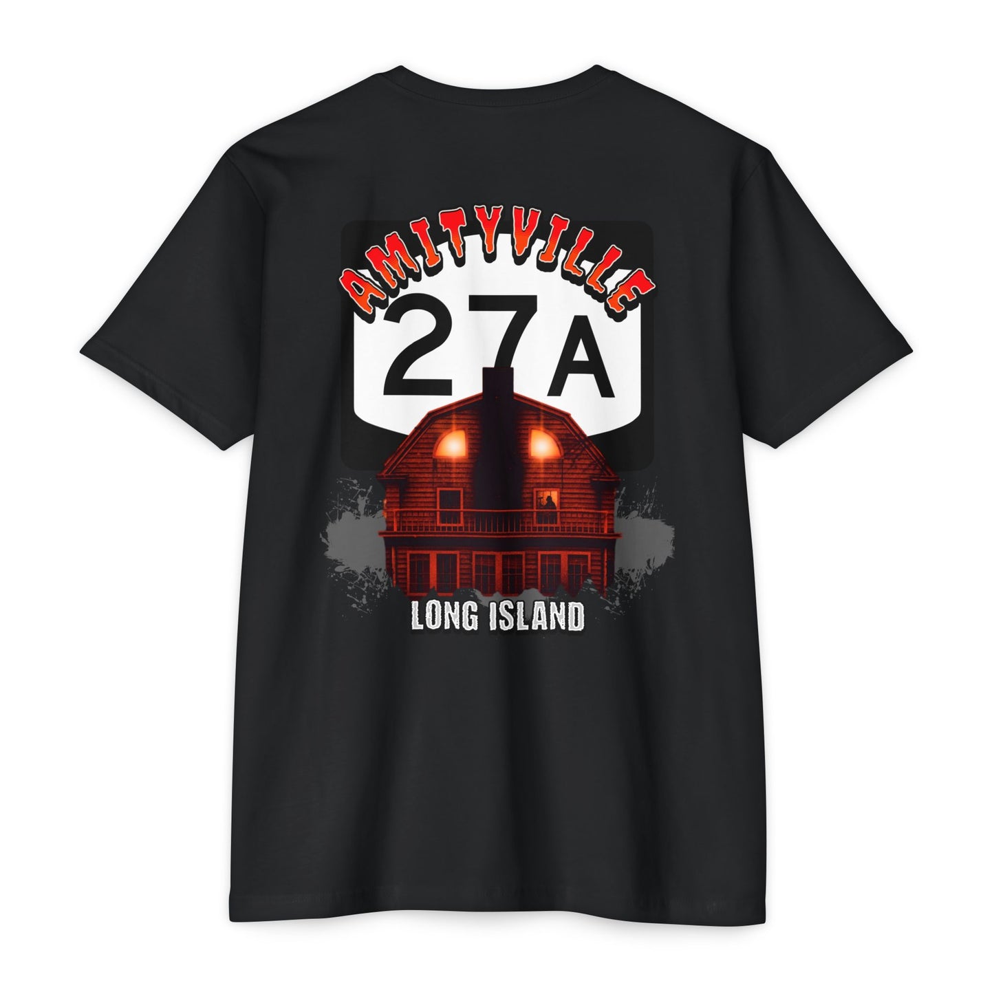 Horror Home Unisex T-Shirt - New York Route 27A, Amityville Long Island