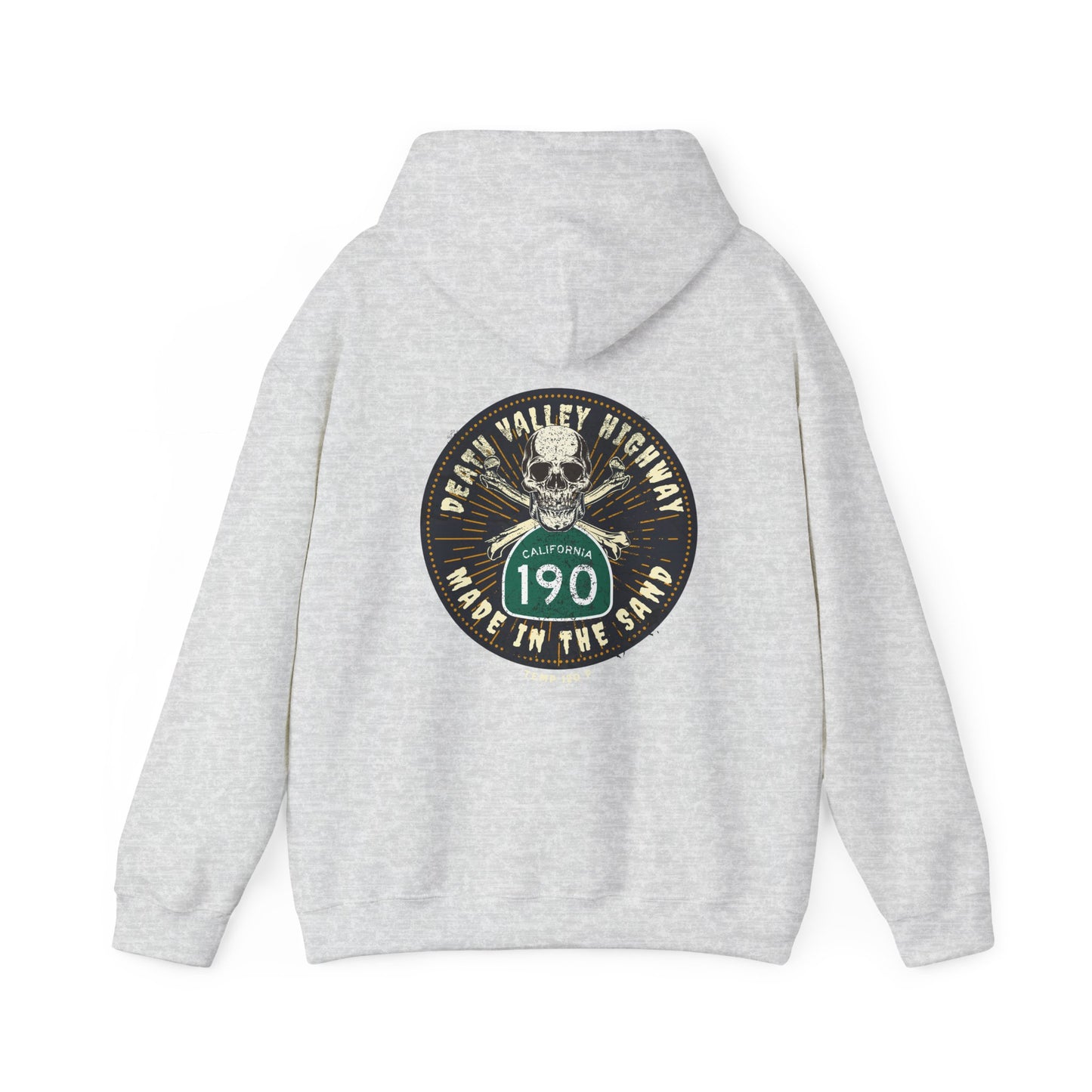 Hooded Sweatshirt California route190 Death Valley