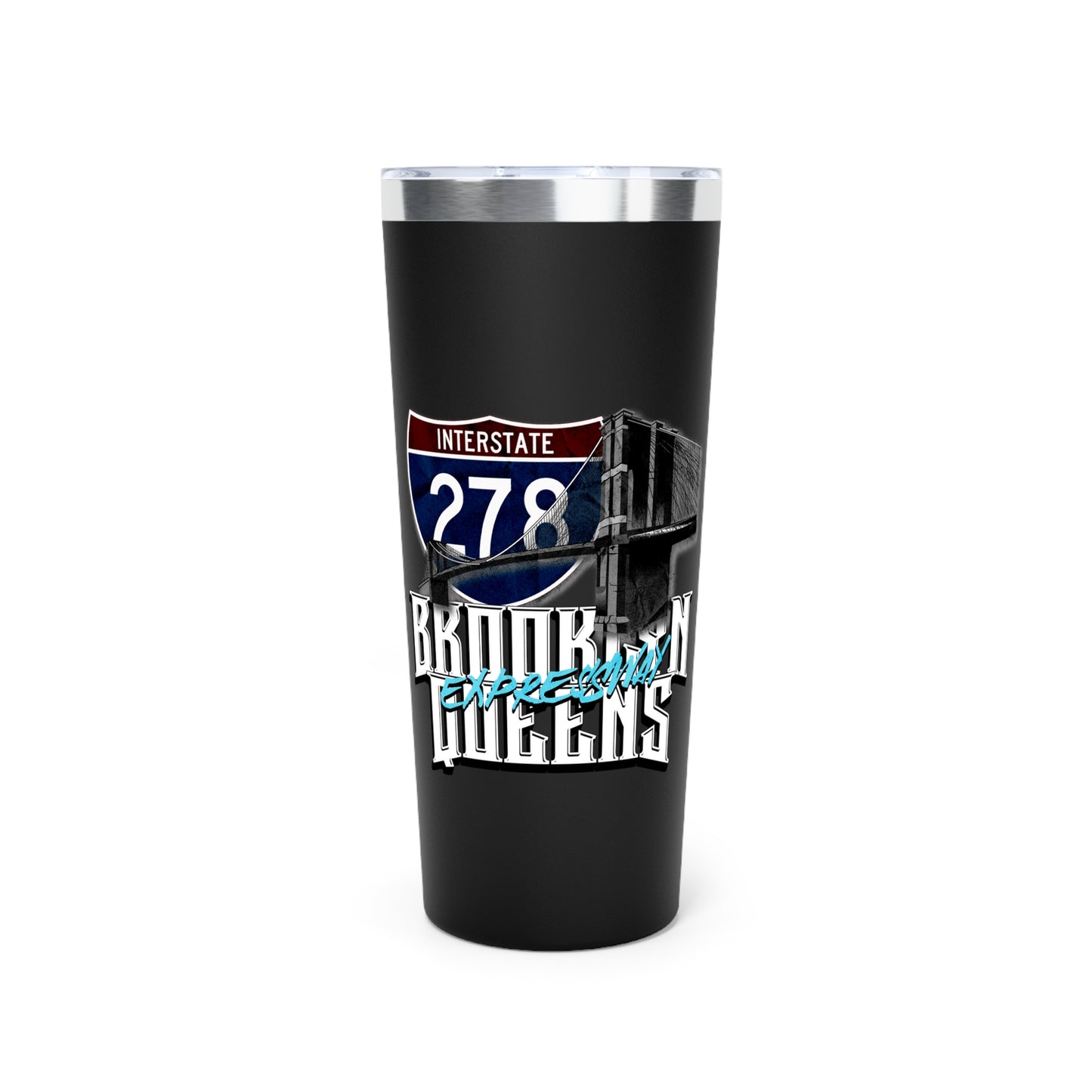Tumbler - Interstate 278 BQE Copper Vacuum Insulated 22oz