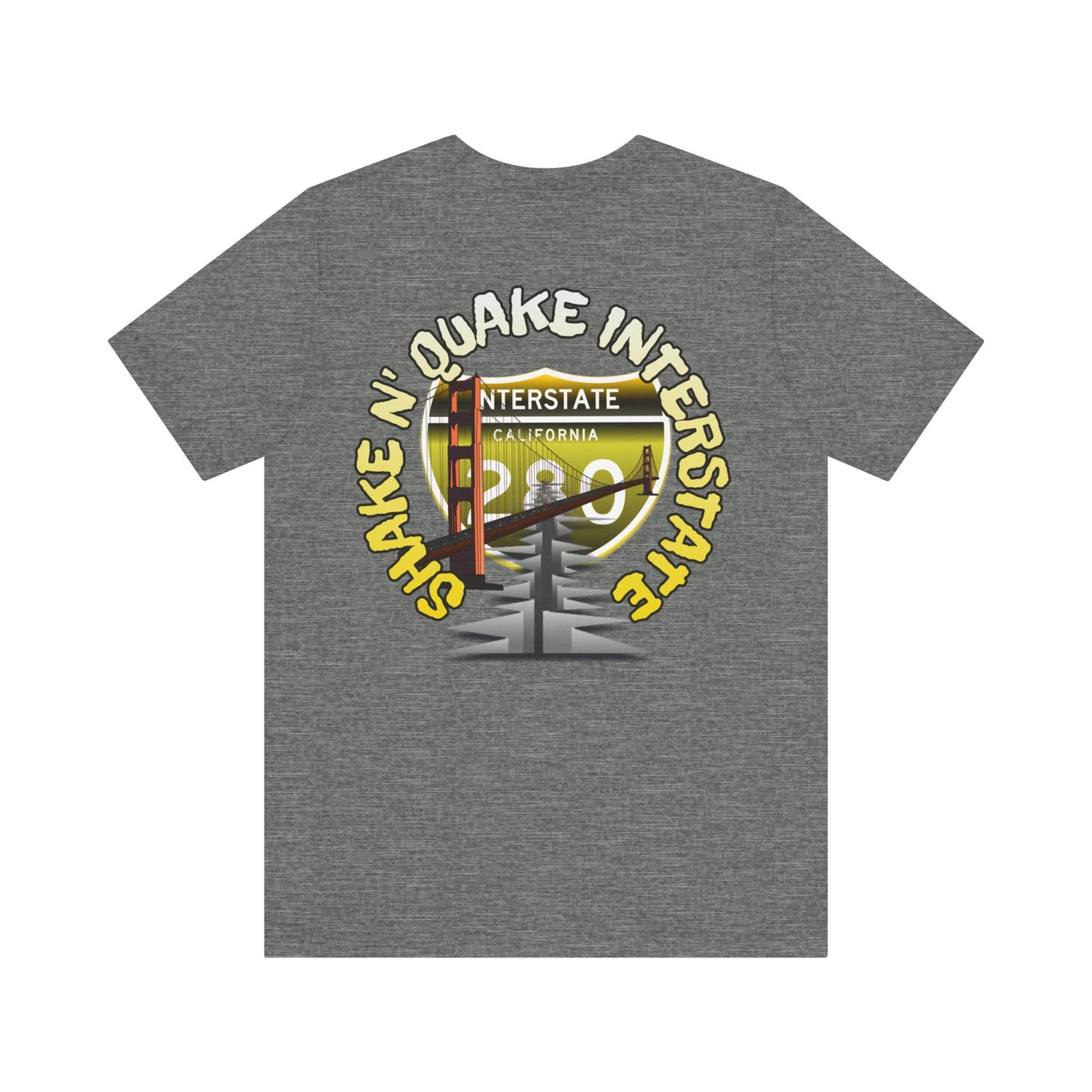 Interstate 280 California Shake 'n Quake Tee - Soft Blend Highway Route T-Shirt