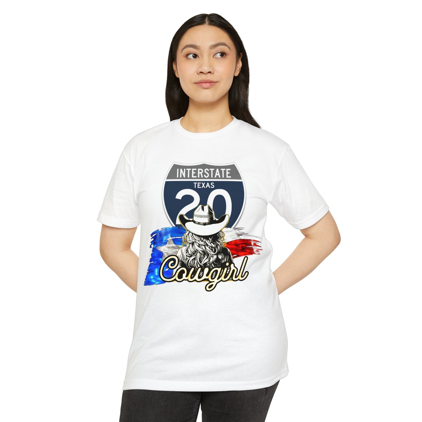Interstate 20 Cowgirl Road Trip T-shirt