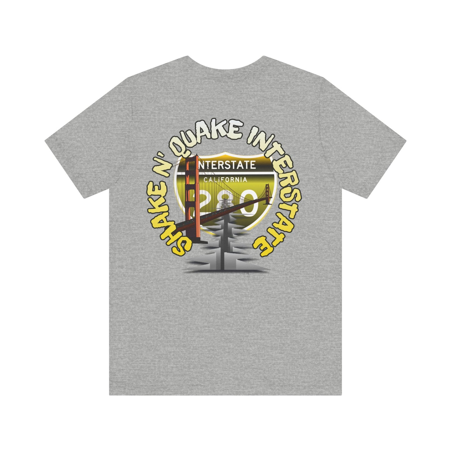 Interstate 280 California Shake 'n Quake Tee - Soft Blend Highway Route T-Shirt