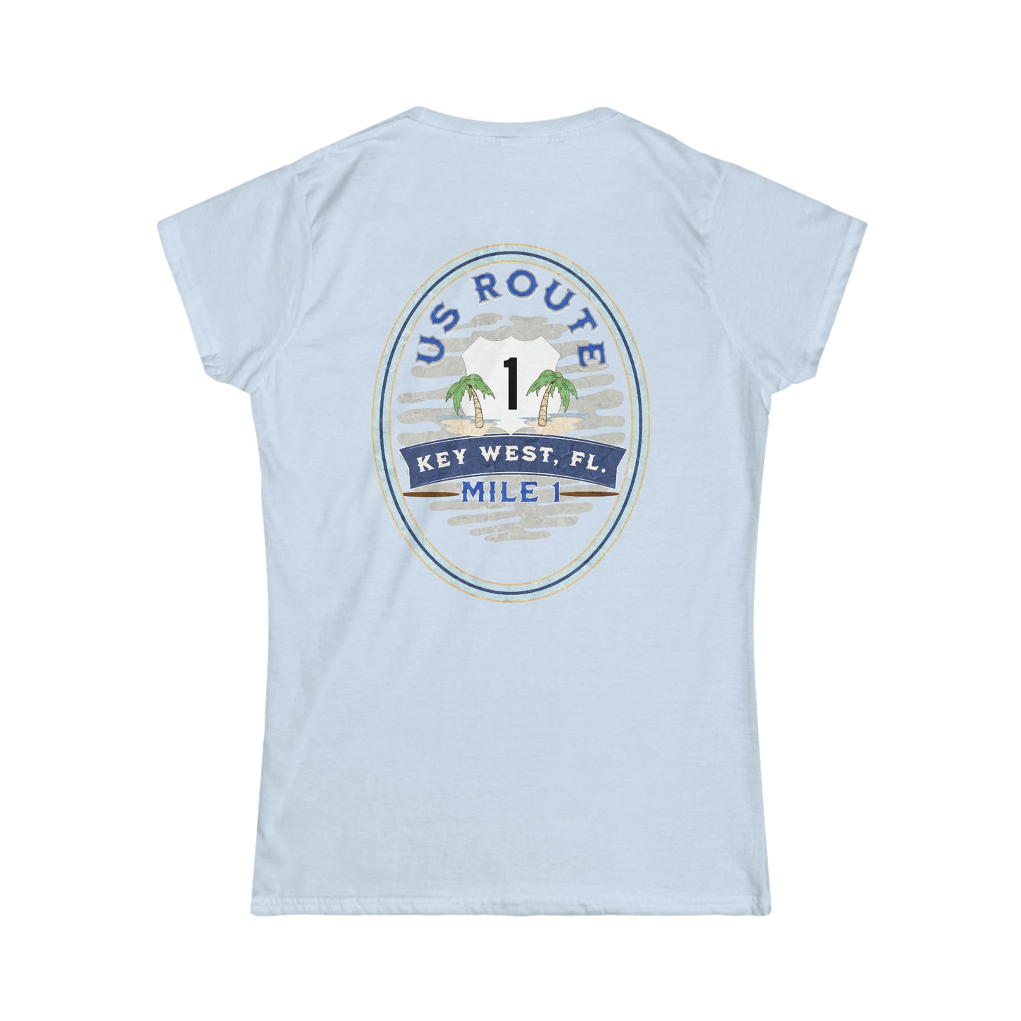 US ROUTE 1, KEY WEST, Women's Softstyle Tee