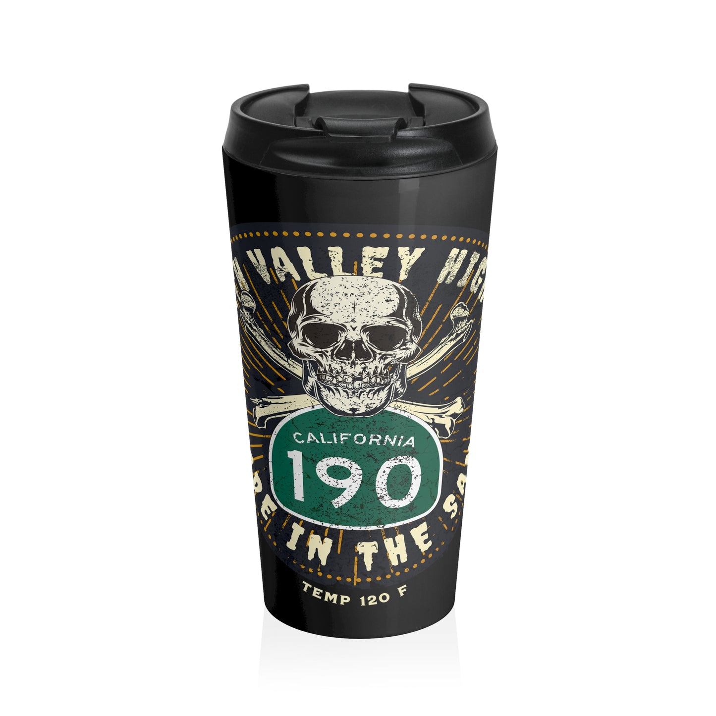 Death Valley CA, RT. 190 Stainless Steel Travel Mug