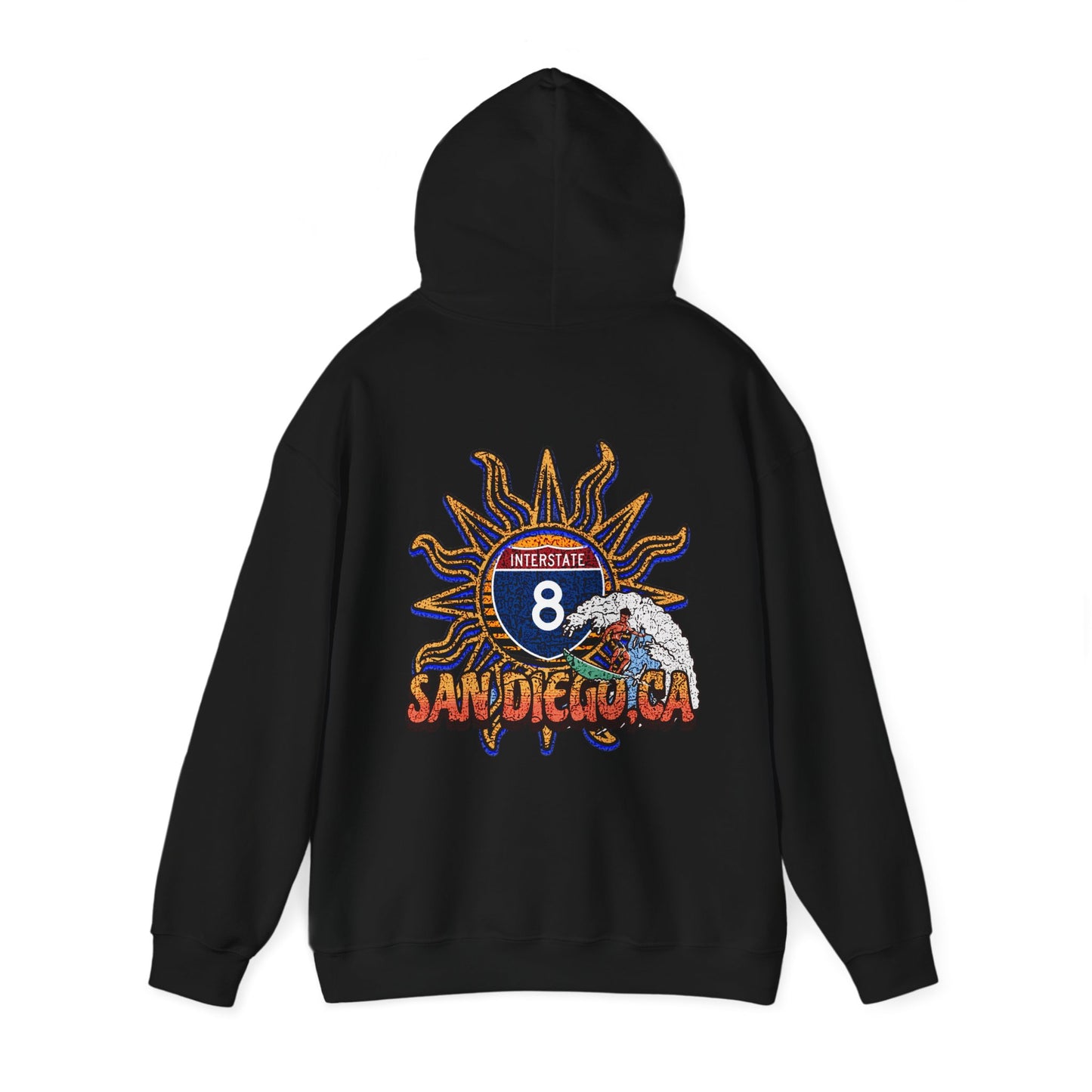 I-8, SAN DIEGO ,CA, Hooded Sweatshirt