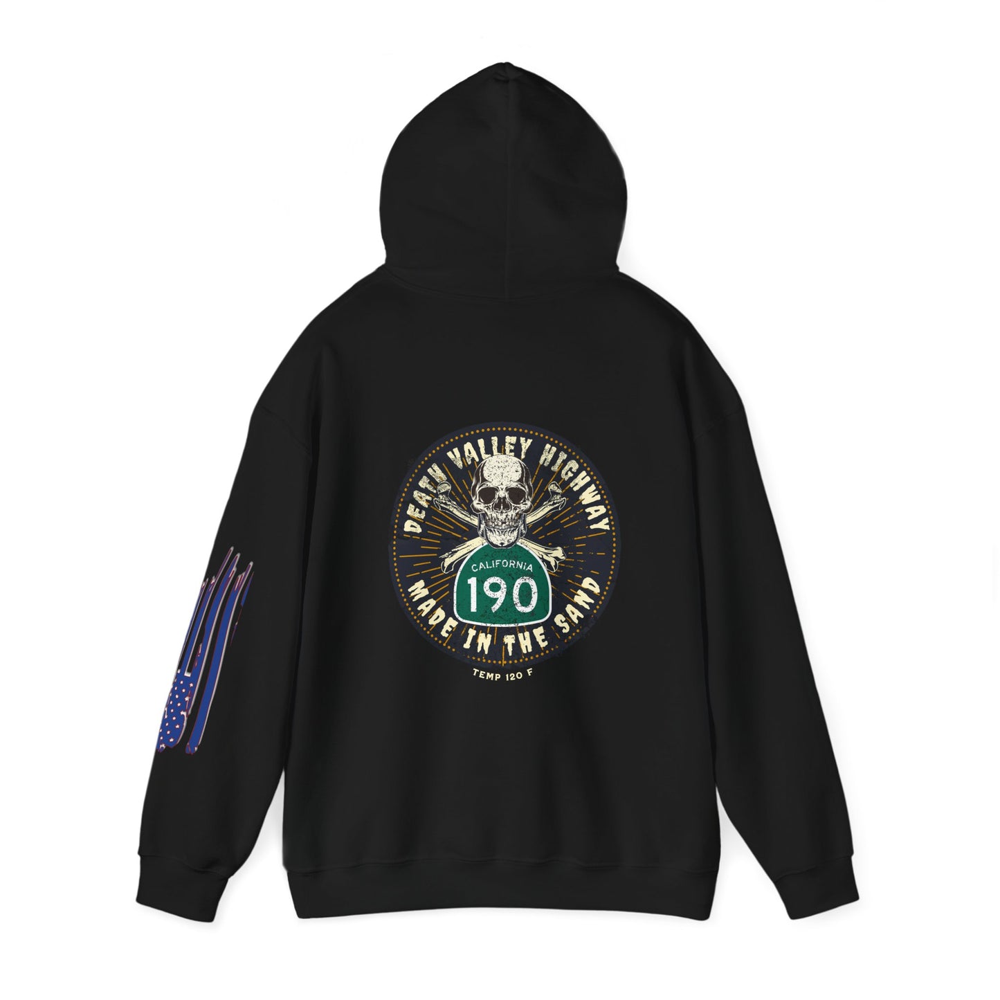 RT 190 DEATH VALLEY, CA,  Unisex Heavy Blend™ Hooded Sweatshirt