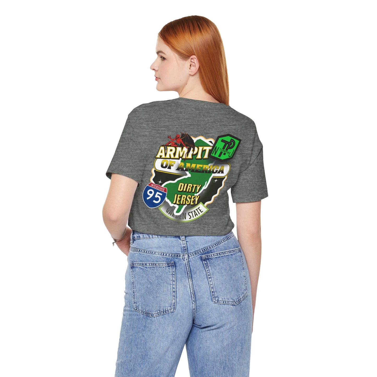DIRTY JERSEY, I-95, Unisex Jersey Short Sleeve Tee
