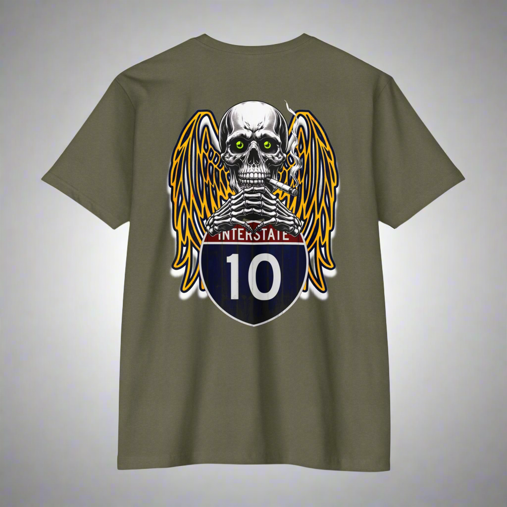 Interstate 10 T-shirt - Buckle Up for the Scary Journey