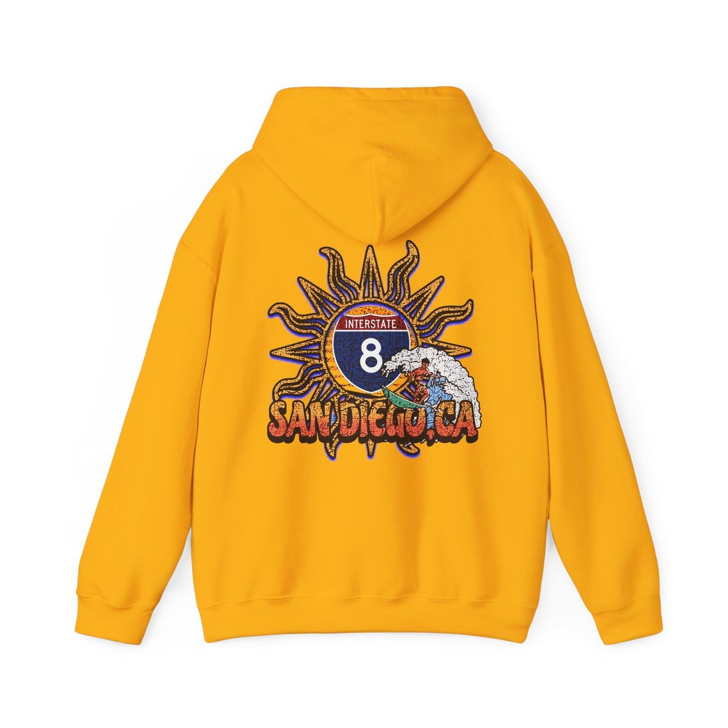 I-8, SAN DIEGO ,CA, Hooded Sweatshirt