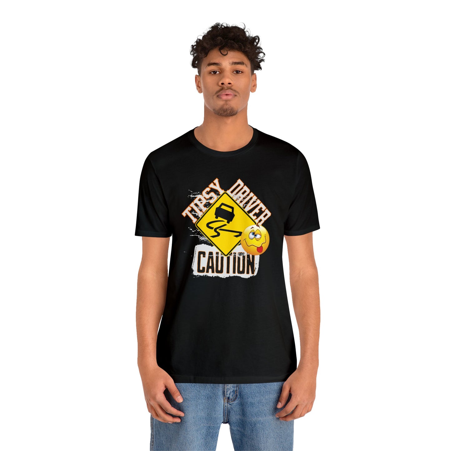 caution tipsy driver, Unisex Jersey Short Sleeve Tee