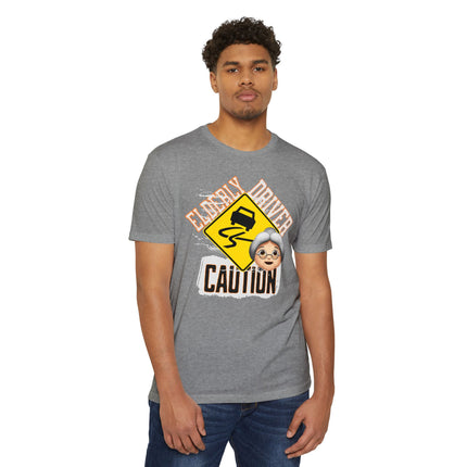 Funny Caution Elderly Driver T-shirt
