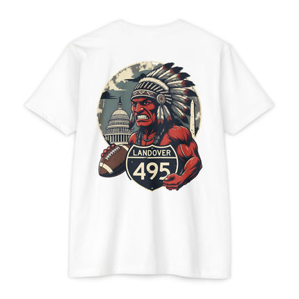 Landover 495 Football T-Shirt , Old Vintage mascot Native Warrior Graphic Tee