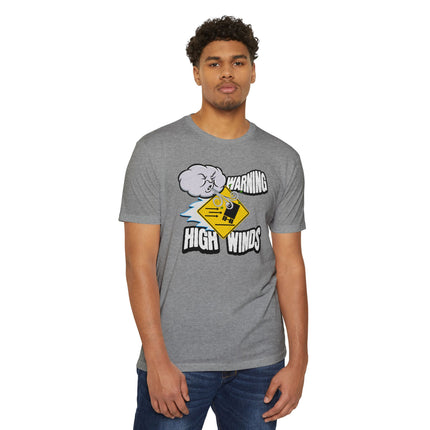 Funny Warning High Winds T-shirt