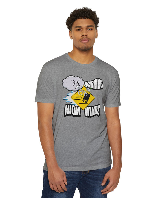 Funny Warning High Winds T-shirt