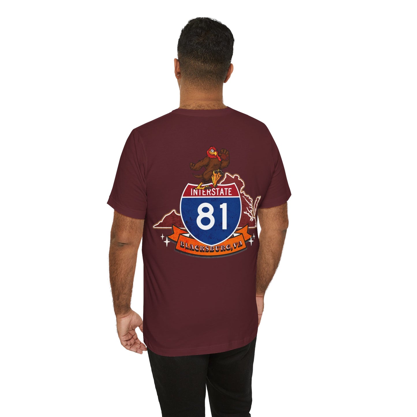 Interstate 81 Hookie Country, Blacksburg VA, Highway Route Apparel Unisex Soft tee