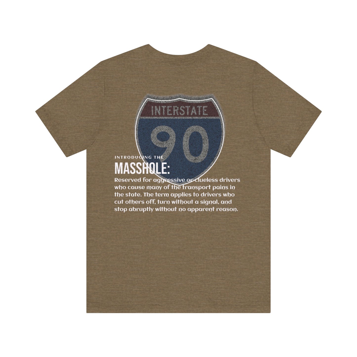 Massachusetts  I-90 Highway Route Tee Shirt