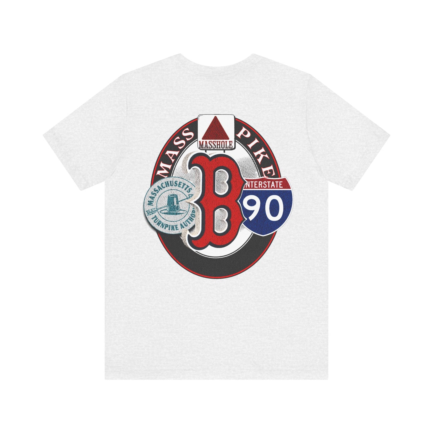 Interstate 90 Boston Massholes Tee